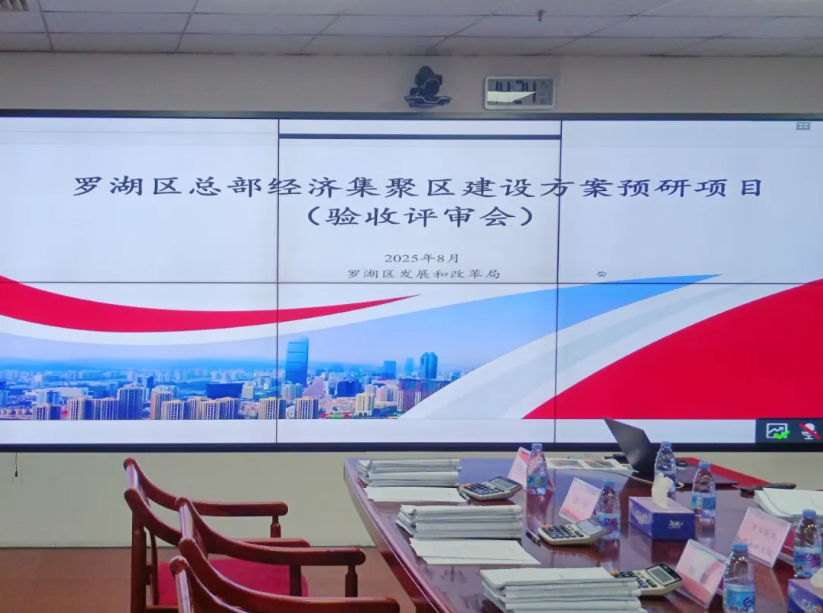 深圳羅湖總部經濟聚集區建設方案項目順利驗收！成果獲專家組高度認可