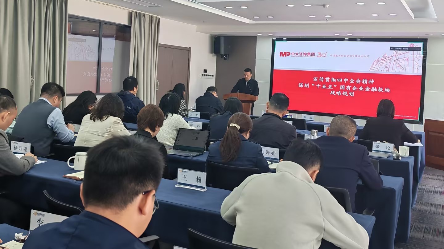 中大咨詢助力湖北聯投資本成功舉辦“十五五”規劃專題培訓