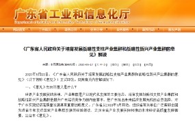 廣東省工業(yè)和信息化廳解讀《廣東省人民政府關(guān)于培育發(fā)展戰(zhàn)略性支柱產(chǎn)業(yè)集群和戰(zhàn)略性新興產(chǎn)業(yè)集群的意見(jiàn)》 