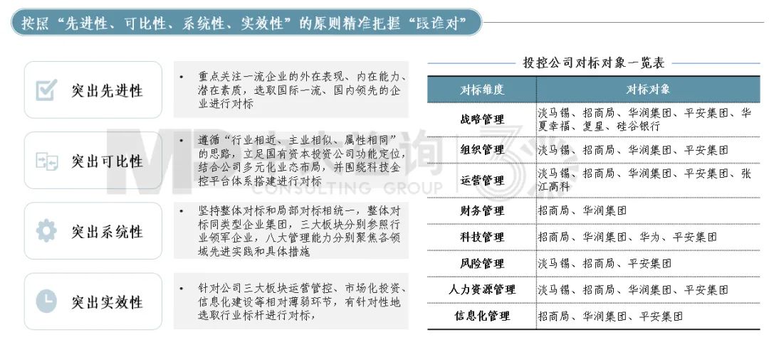 圖8 某投控集團(tuán)專項(xiàng)對(duì)標(biāo)標(biāo)桿選取